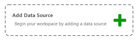 Blank canvas Add Data Source button